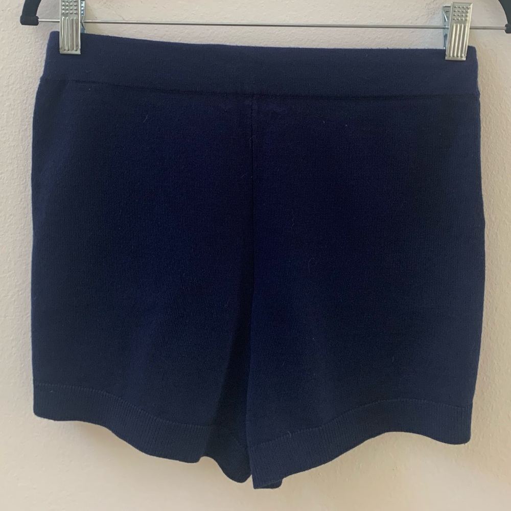 SZ S 525 America Women's Navy Blue Sweater Shorts - Picture 4 of 6